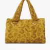 Große Chloé Plage-Einkaufstasche aus Jacquard-Frottee Große Chloé Plage-Einkaufstasche aus Jacquard-Frottee