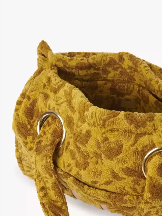 Große Chloé Plage-Einkaufstasche aus Jacquard-Frottee Große Chloé Plage-Einkaufstasche aus Jacquard-Frottee