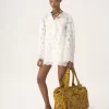 Große Chloé Plage-Einkaufstasche aus Jacquard-Frottee Große Chloé Plage-Einkaufstasche aus Jacquard-Frottee