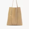 Große Chloé Spin Tote Bag aus genarbtem Leder Große Chloé Spin Tote Bag aus genarbtem Leder