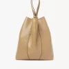 Große Chloé Spin Tote Bag aus genarbtem Leder Große Chloé Spin Tote Bag aus genarbtem Leder