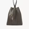 Große Chloé Spin Tote Bag aus genarbtem Leder Große Chloé Spin Tote Bag aus genarbtem Leder