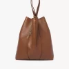 Große Chloé Spin Tote Bag aus genarbtem Leder Große Chloé Spin Tote Bag aus genarbtem Leder