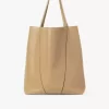 Große Chloé Spin Tote Bag aus genarbtem Leder Große Chloé Spin Tote Bag aus genarbtem Leder