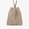 Große Chloé Spin Tote Bag aus genarbtem Leder Große Chloé Spin Tote Bag aus genarbtem Leder
