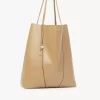Große Chloé Spin Tote Bag aus genarbtem Leder Große Chloé Spin Tote Bag aus genarbtem Leder