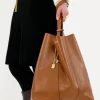 Große Chloé Spin Tote Bag aus genarbtem Leder Große Chloé Spin Tote Bag aus genarbtem Leder