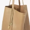 Große Chloé Spin Tote Bag aus genarbtem Leder Große Chloé Spin Tote Bag aus genarbtem Leder