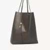 Große Chloé Spin Tote Bag aus genarbtem Leder Große Chloé Spin Tote Bag aus genarbtem Leder