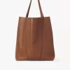 Große Chloé Spin Tote Bag aus genarbtem Leder Große Chloé Spin Tote Bag aus genarbtem Leder