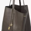 Große Chloé Spin Tote Bag aus genarbtem Leder Große Chloé Spin Tote Bag aus genarbtem Leder