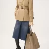 Große Chloé Spin Tote Bag aus genarbtem Leder Große Chloé Spin Tote Bag aus genarbtem Leder