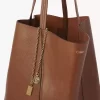 Große Chloé Spin Tote Bag aus genarbtem Leder Große Chloé Spin Tote Bag aus genarbtem Leder