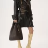 Große Chloé Spin Tote Bag aus genarbtem Leder Große Chloé Spin Tote Bag aus genarbtem Leder