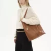Große Chloé Spin Tote Bag aus genarbtem Leder Große Chloé Spin Tote Bag aus genarbtem Leder