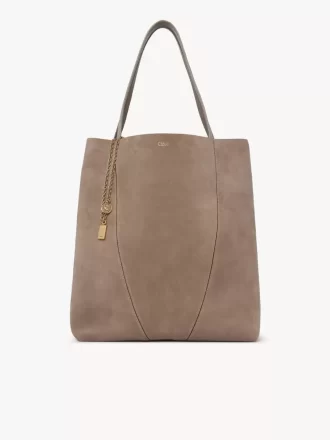Große Chloé Spin Tote Bag aus Wildleder
