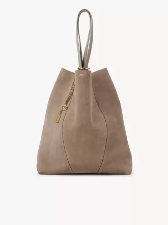 Große Chloé Spin Tote Bag aus Wildleder