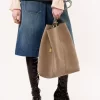 Große Chloé Spin Tote Bag aus Wildleder Große Chloé Spin Tote Bag aus Wildleder