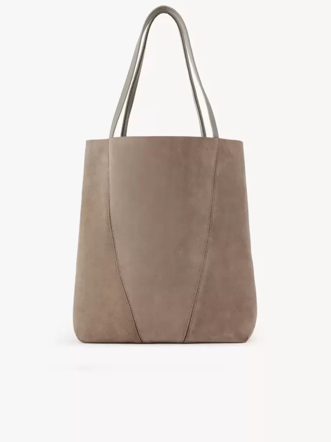 Große Chloé Spin Tote Bag aus Wildleder Große Chloé Spin Tote Bag aus Wildleder