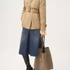 Große Chloé Spin Tote Bag aus Wildleder Große Chloé Spin Tote Bag aus Wildleder