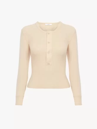 Henley-Shirt aus Baumwolljersey
