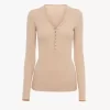 Henley-Shirt aus Merinowollstrick