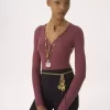 Henley-Shirt aus Merinowollstrick