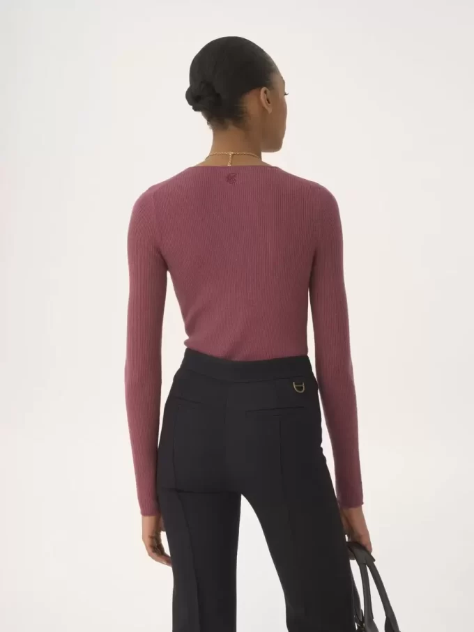 Henley-Shirt aus Merinowollstrick