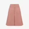 High-Rise-Bermudashorts mit weitem Bein aus Baumwolle High-Rise-Bermudashorts mit weitem Bein aus Baumwolle