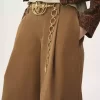 High-Rise-Bermudashorts mit weitem Bein aus Baumwolle High-Rise-Bermudashorts mit weitem Bein aus Baumwolle