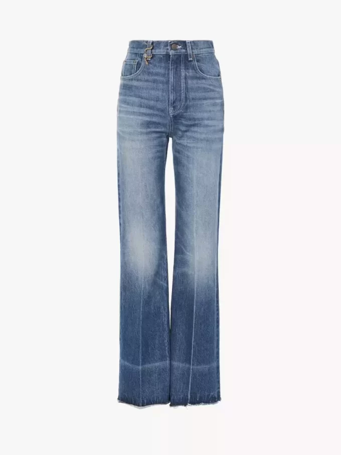 High-Rise-Bootcut-Jeans aus Denim High-Rise-Bootcut-Jeans aus Denim