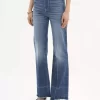 High-Rise-Bootcut-Jeans aus Denim High-Rise-Bootcut-Jeans aus Denim