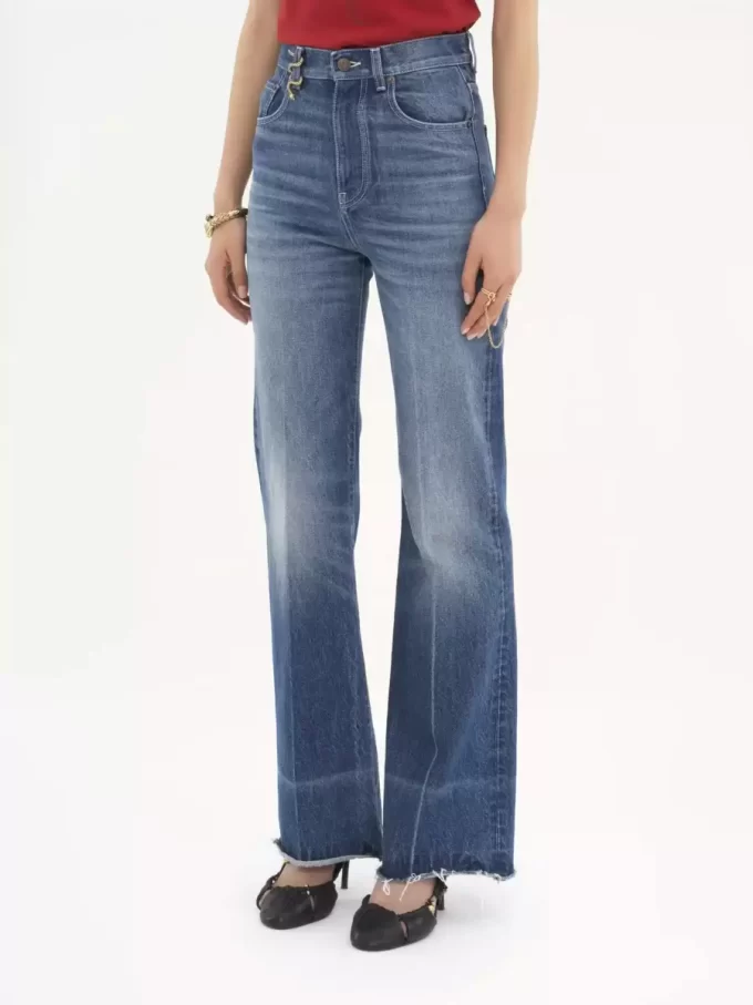 High-Rise-Bootcut-Jeans aus Denim High-Rise-Bootcut-Jeans aus Denim