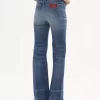 High-Rise-Bootcut-Jeans aus Denim High-Rise-Bootcut-Jeans aus Denim