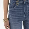 High-Rise-Bootcut-Jeans aus Denim High-Rise-Bootcut-Jeans aus Denim