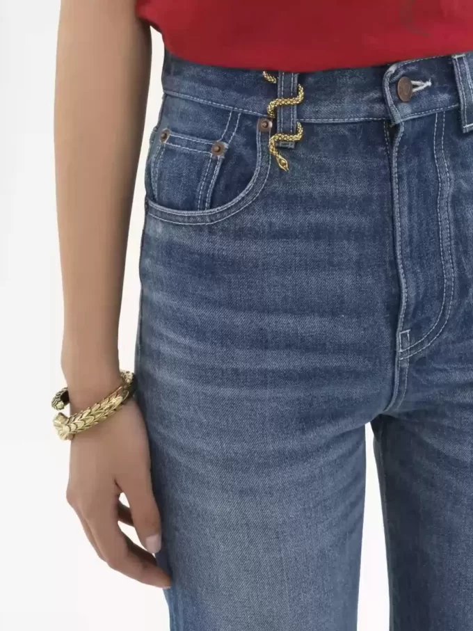 High-Rise-Bootcut-Jeans aus Denim High-Rise-Bootcut-Jeans aus Denim