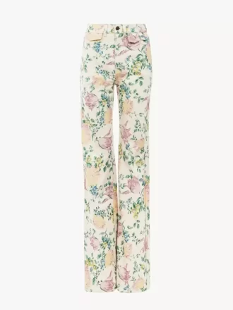 High-Rise-Flare-Jeans aus Denim