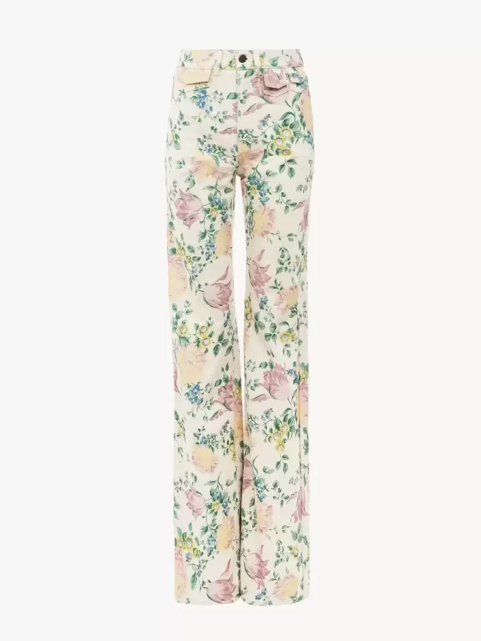 High-Rise-Flare-Jeans aus Denim High-Rise-Flare-Jeans aus Denim