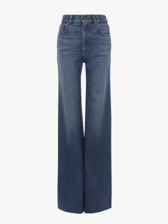 High-Rise-Flare-Jeans aus Denim
