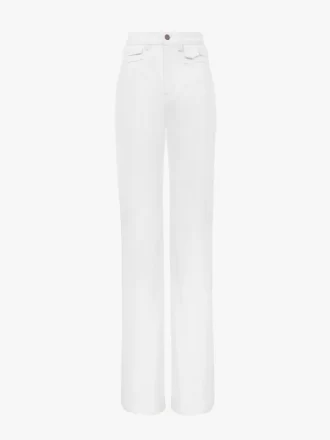 High-Rise-Flare-Jeans aus Denim