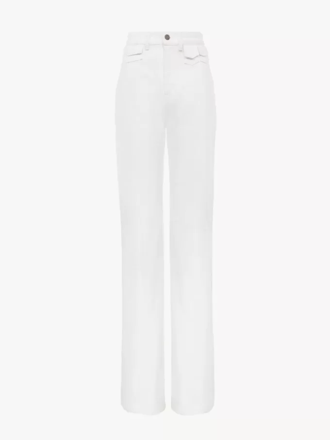 High-Rise-Flare-Jeans aus Denim High-Rise-Flare-Jeans aus Denim