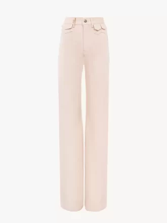 High-Rise-Flare-Jeans aus Denim