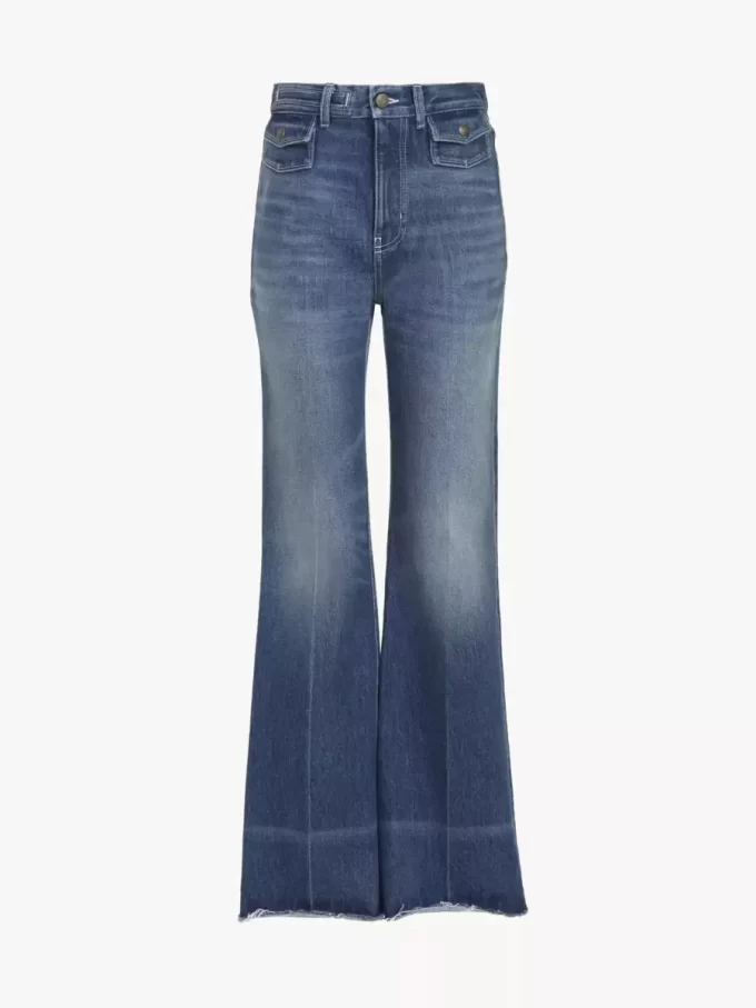 High-Rise-Flare-Jeans aus Denim High-Rise-Flare-Jeans aus Denim