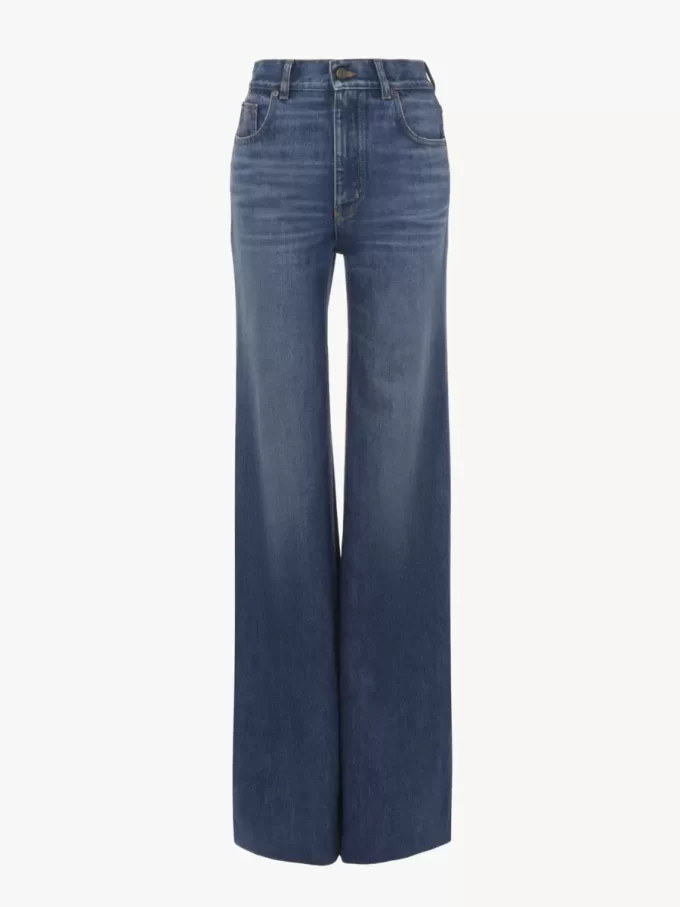 High-Rise-Flare-Jeans aus Denim High-Rise-Flare-Jeans aus Denim