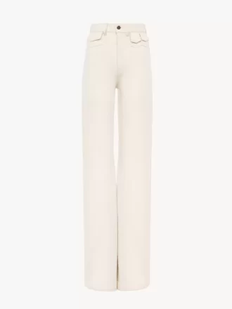 High-Rise-Flare-Jeans aus Denim