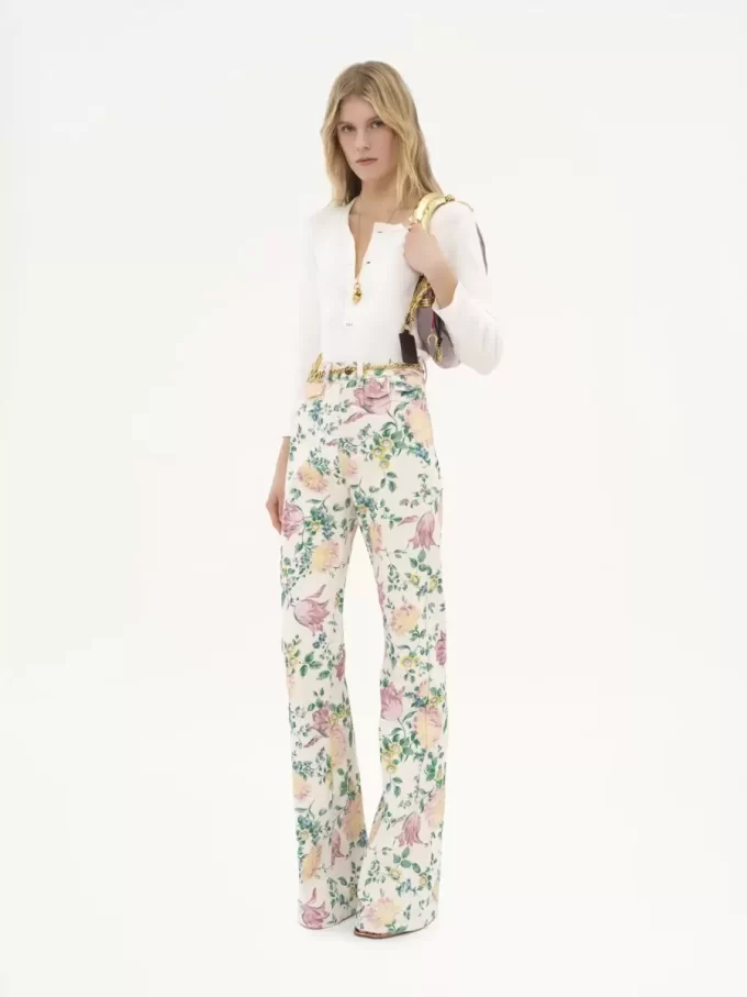 High-Rise-Flare-Jeans aus Denim High-Rise-Flare-Jeans aus Denim