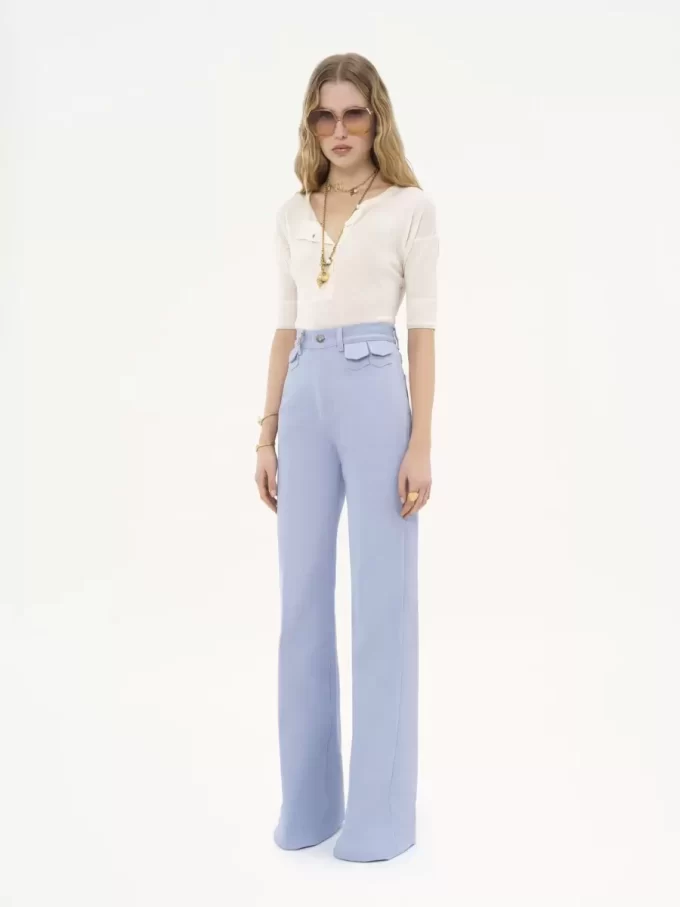 High-Rise-Flare-Jeans aus Denim High-Rise-Flare-Jeans aus Denim