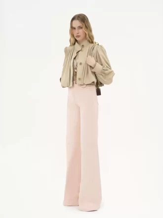 High-Rise-Flare-Jeans aus Denim