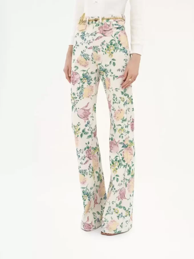 High-Rise-Flare-Jeans aus Denim High-Rise-Flare-Jeans aus Denim