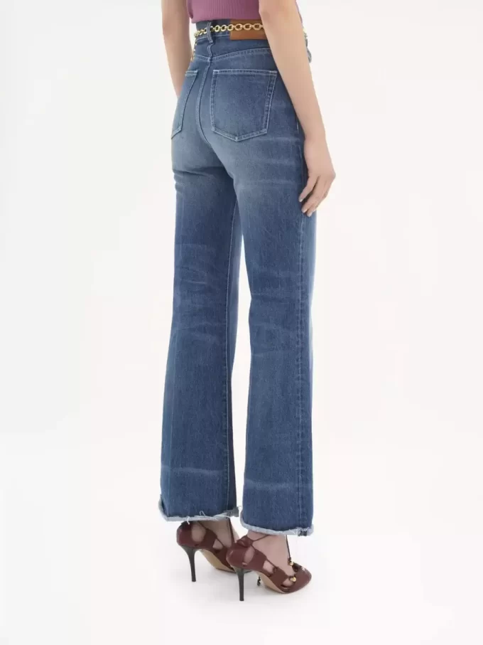 High-Rise-Flare-Jeans aus Denim High-Rise-Flare-Jeans aus Denim